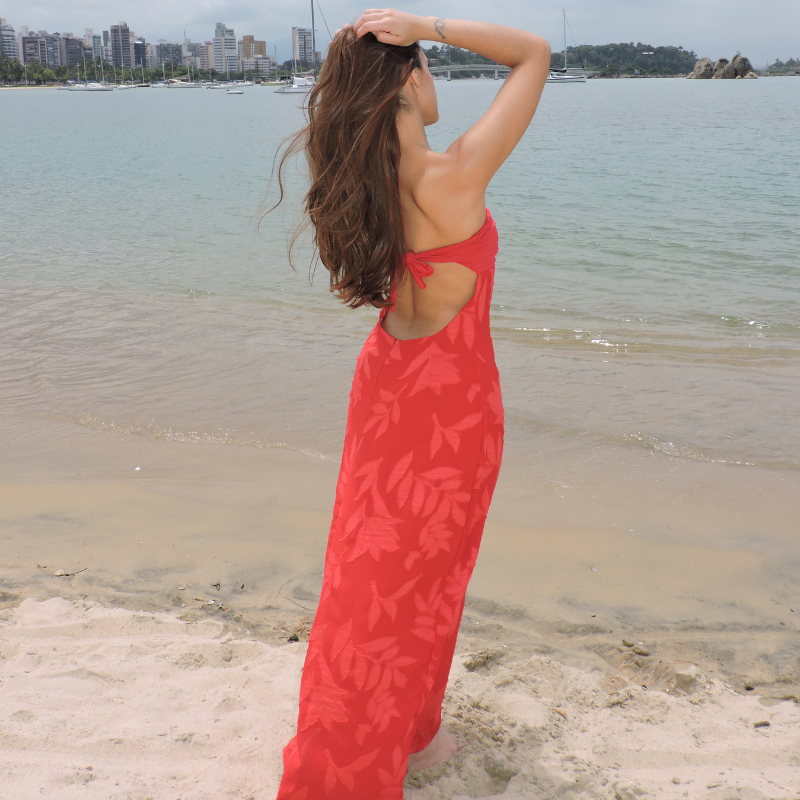 Vestido Carmen Vermelho (prazo de 5 dias úteis para disponibiliza-lo após a compra)