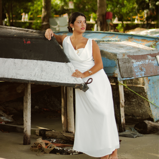 Vestido Solei Off White e Top Solei (prazo de 5 dias úteis para disponibiliza-lo após a compra)