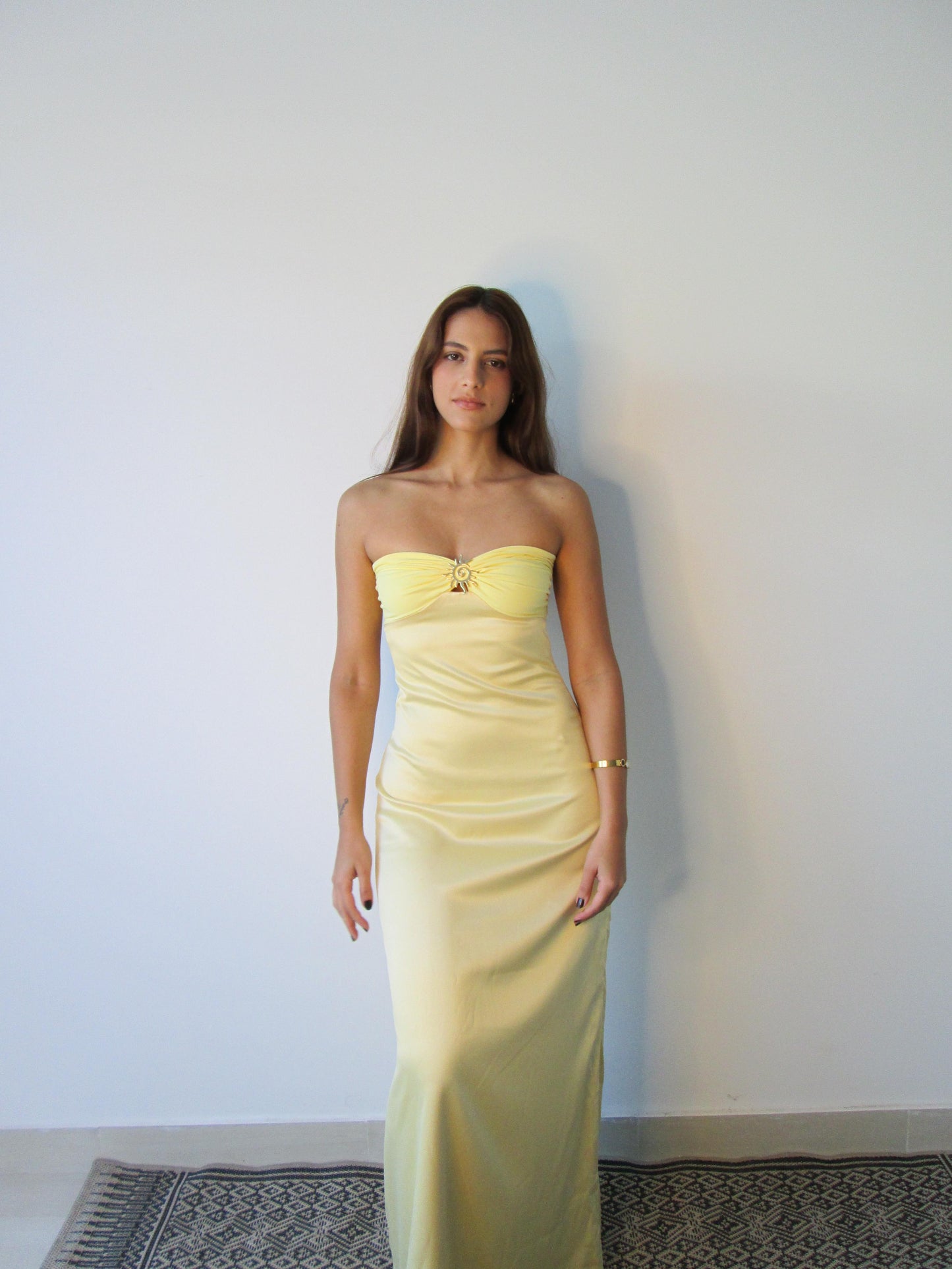 Vestido Bela Amarelo Manteiga-Sol