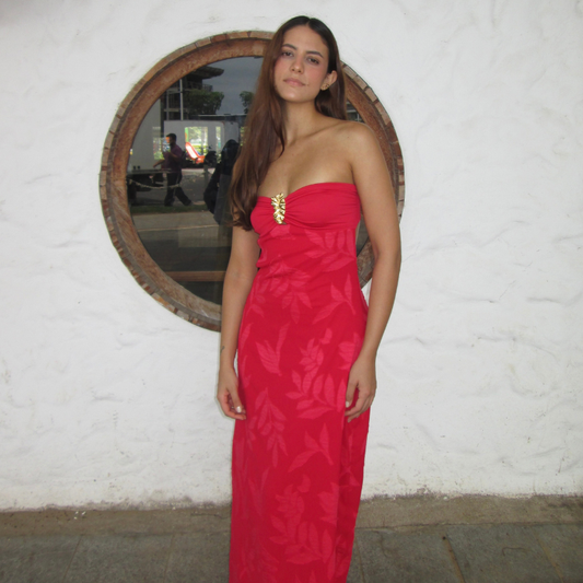 Vestido Carmen Vermelho (prazo de 5 dias úteis para disponibiliza-lo após a compra)