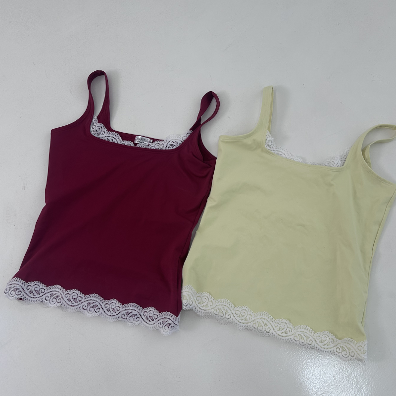 Regata Vivi- Red Mocha e Amarelo Lima