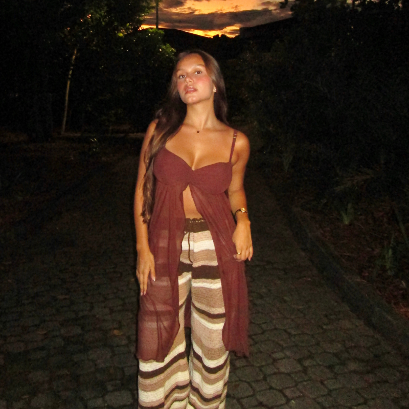 Túnica Lia Marrom