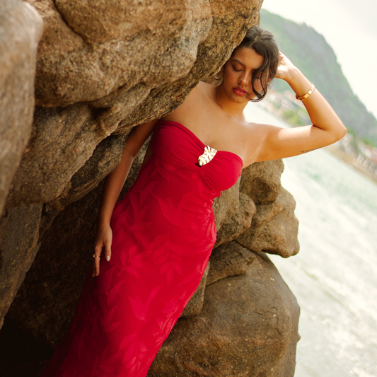 Vestido Carmen Vermelho (prazo de 5 dias úteis para disponibiliza-lo após a compra)