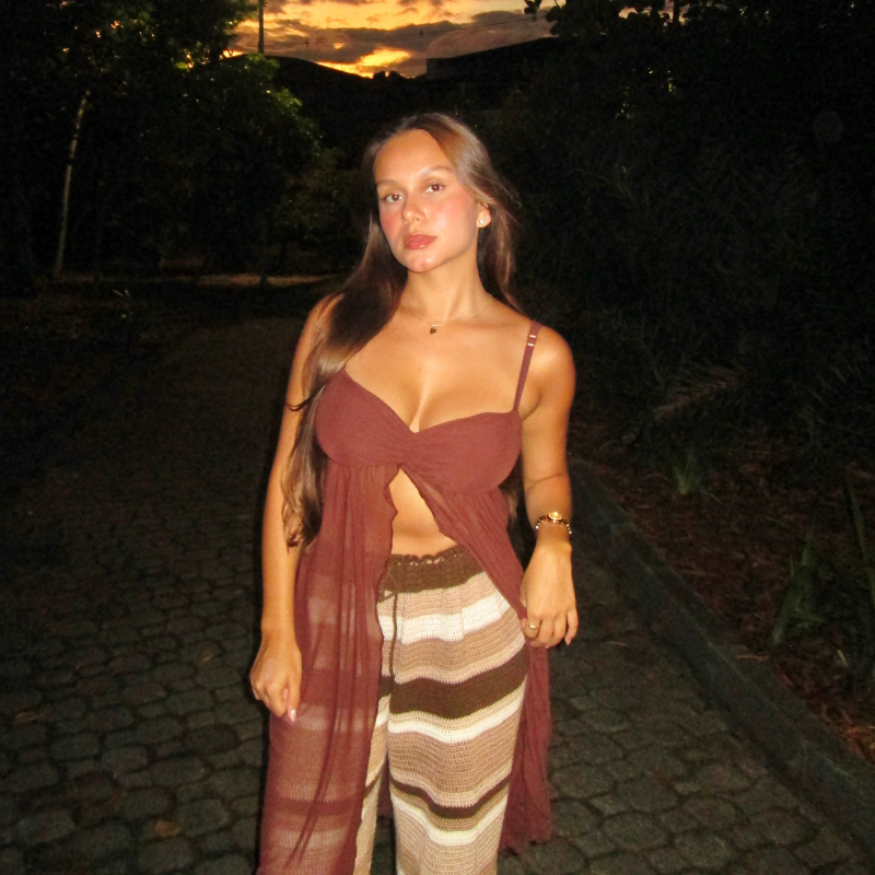 Túnica Lia Marrom