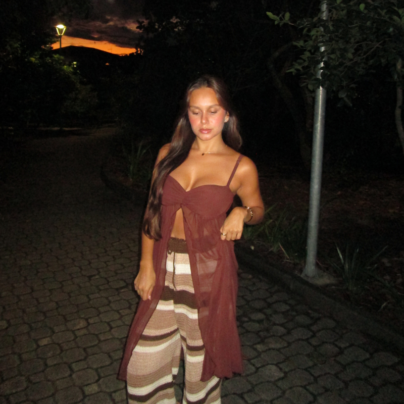 Túnica Lia Marrom